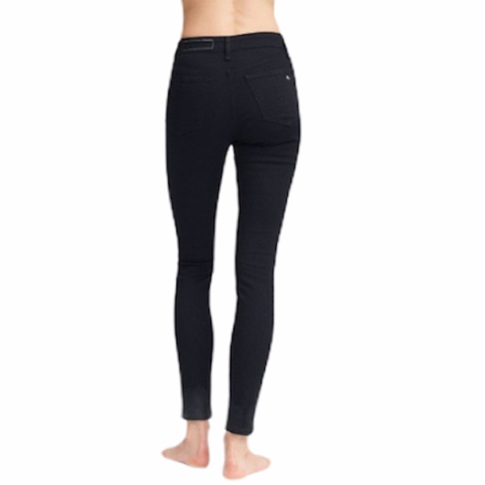 Rag & Bone High-Rise Skinny - No Fade Black 24